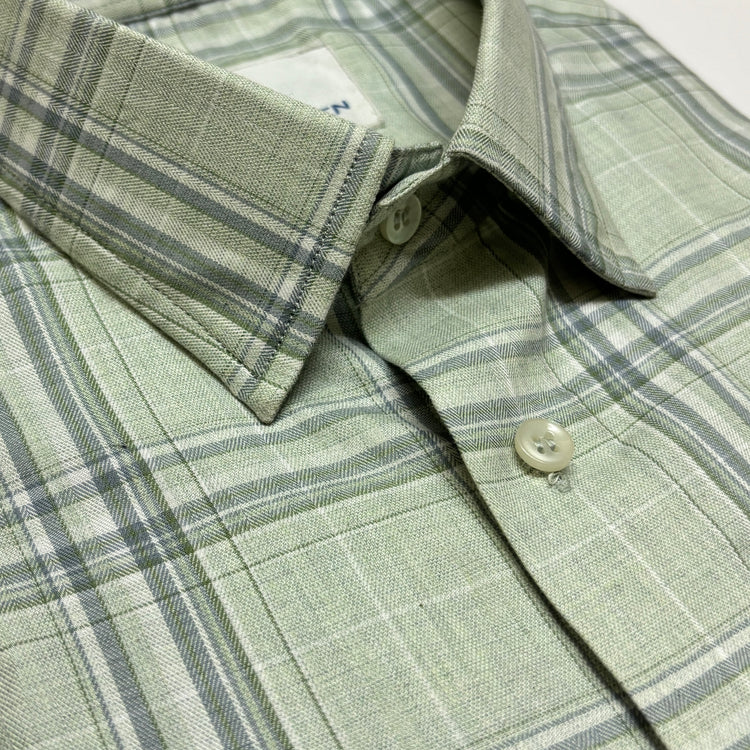 Sage Green Checks Shirt