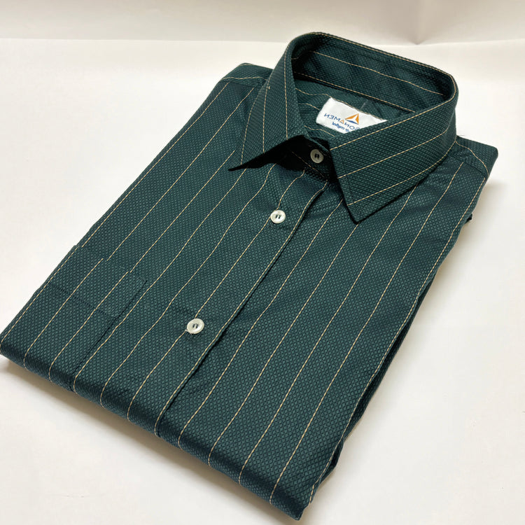 Green Gold Stripes Shirt