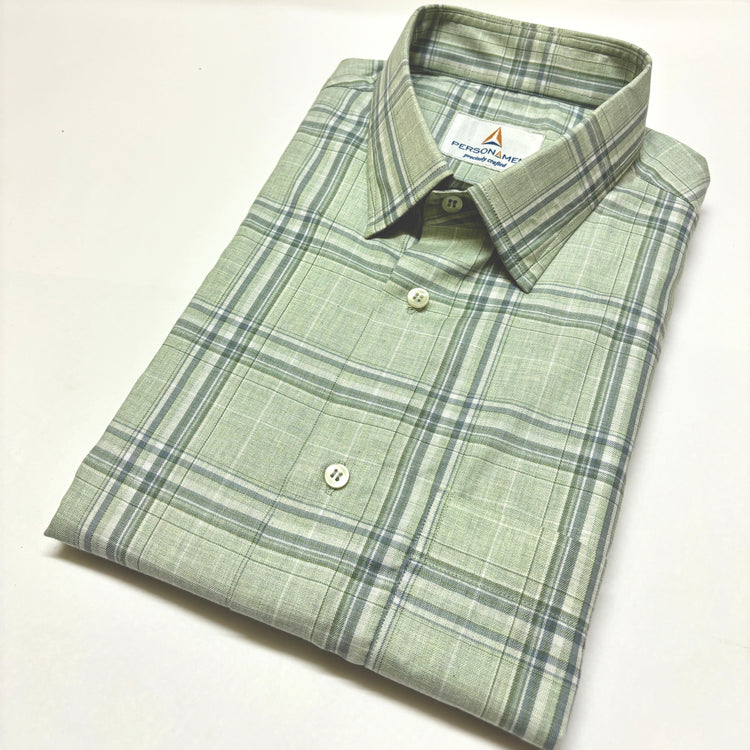 Sage Green Checks Shirt