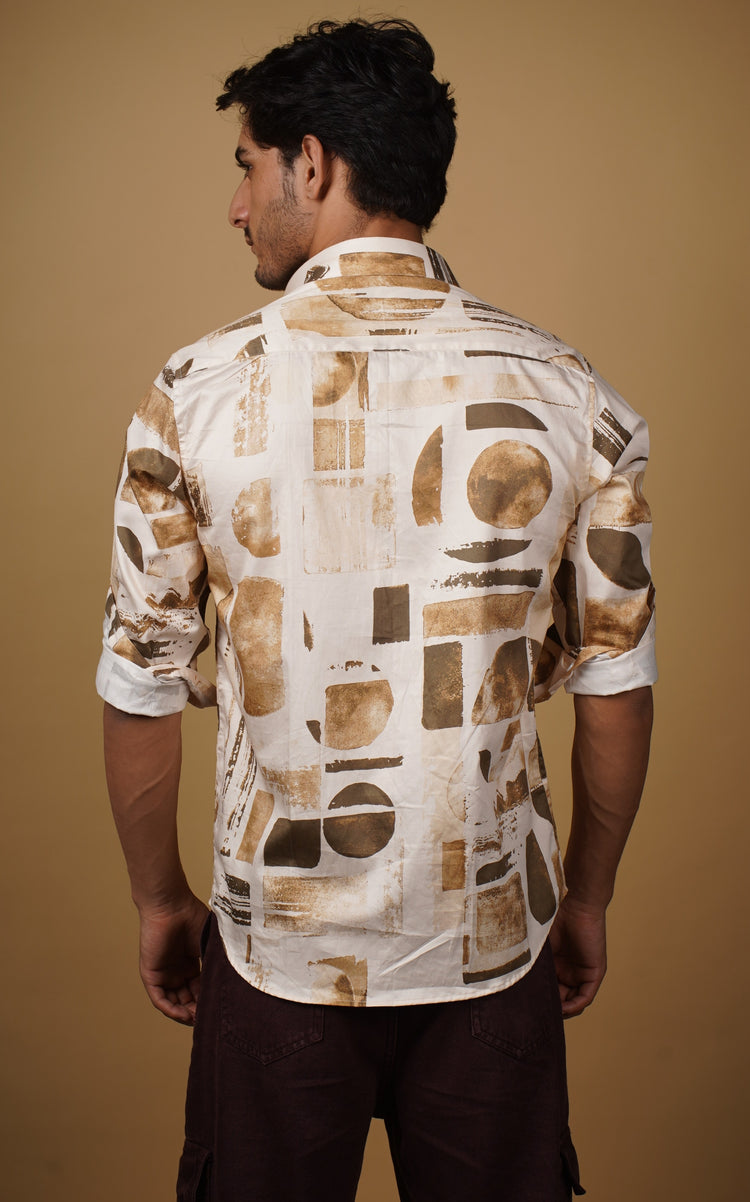 Caramel Abstract Shirt