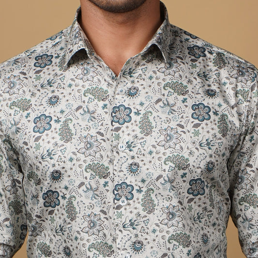 Sage Floral Shirt