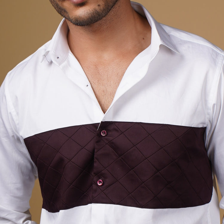 Wine Panel Shirt