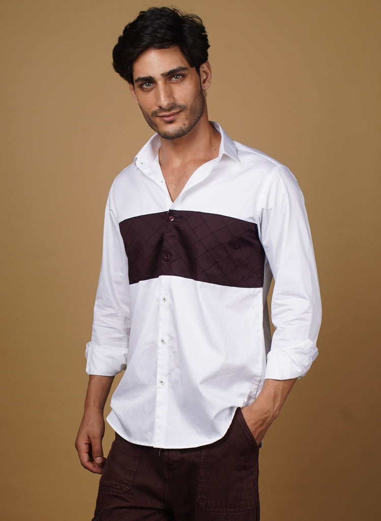 Wine Panel Shirt