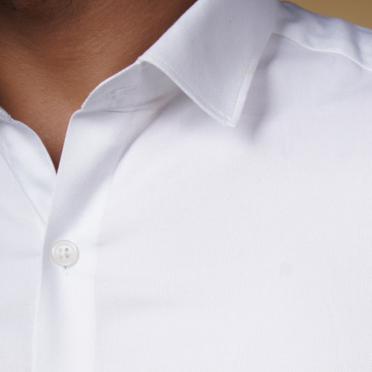 Bern White Structured Shirt