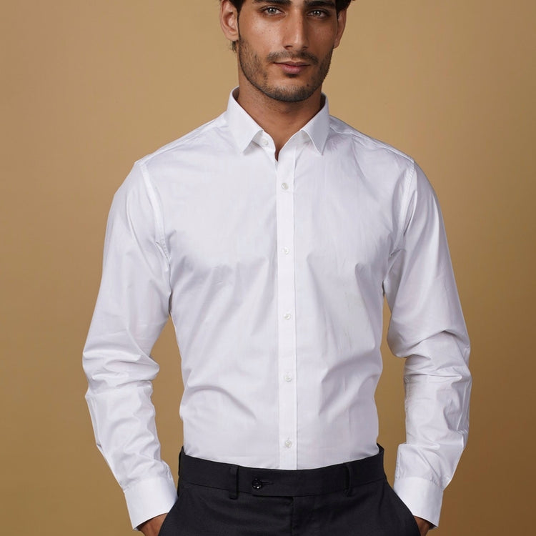 White Poplin Shirt