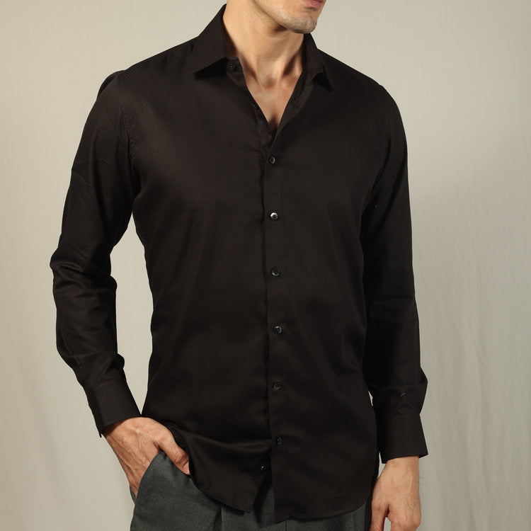 Black Dobby Shirt